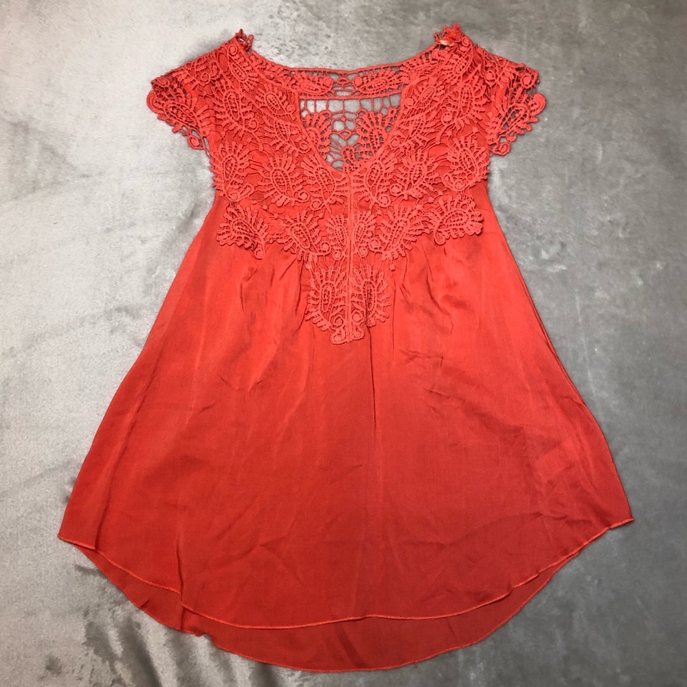 Coral blouse